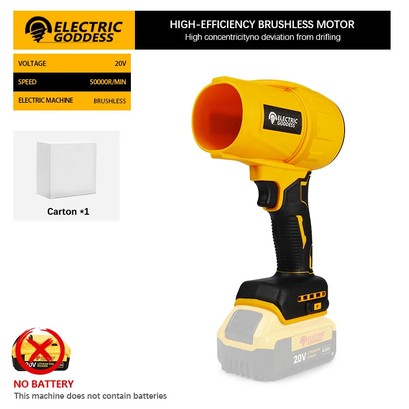 Electric Air Blower Turbo Jet Fan Handheld Dust Blowing Tool