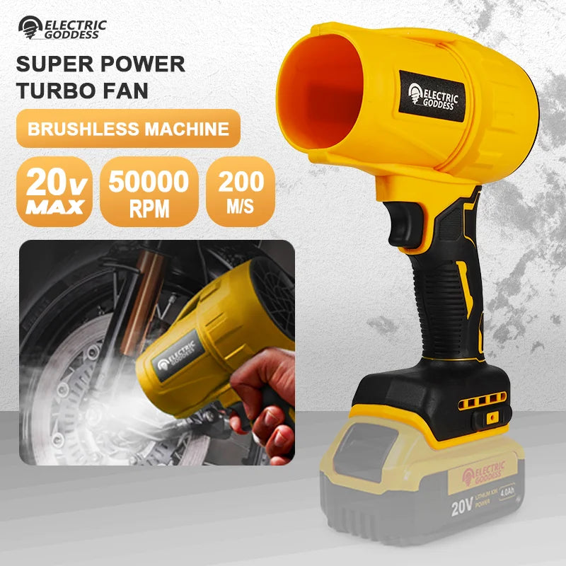 Electric Air Blower Turbo Jet Fan Handheld Dust Blowing Tool